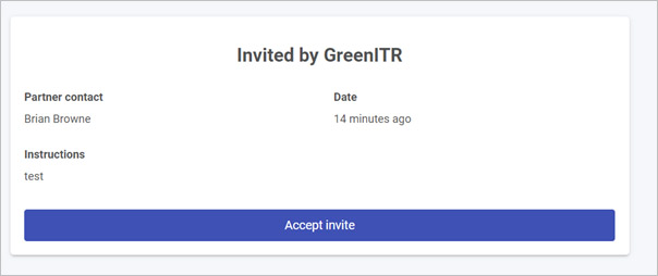 Accept invite as a partner example