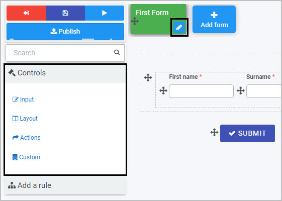 Form controls