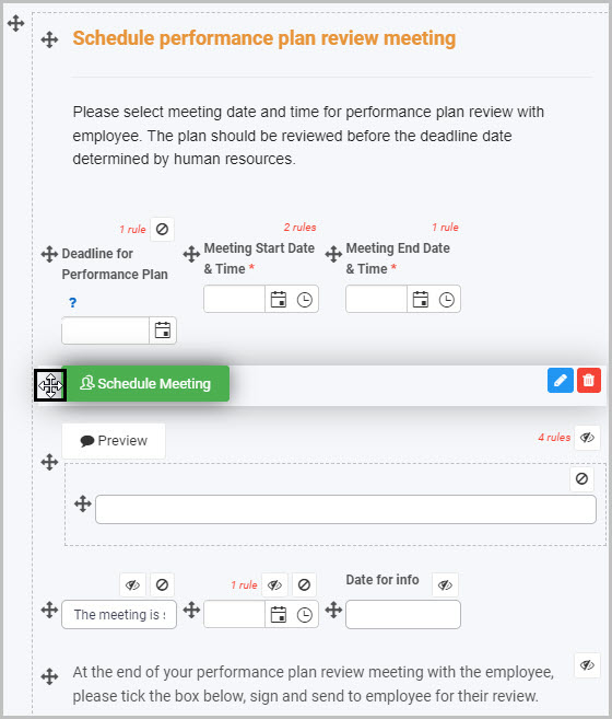 Move Button field example