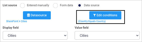 Cascading dropdown