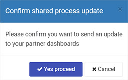 Confirm shared process update