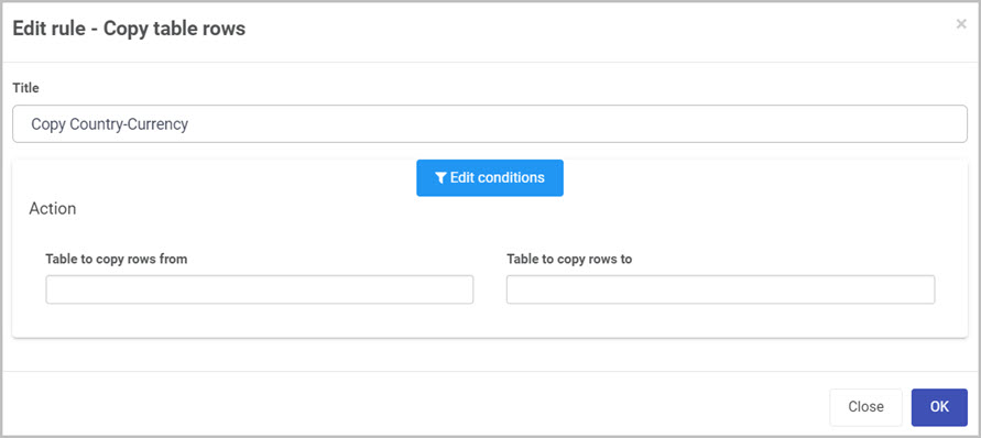 Edit rule - Copy table rows
