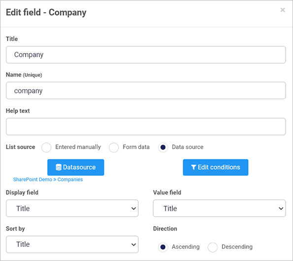 SharePoint parameters