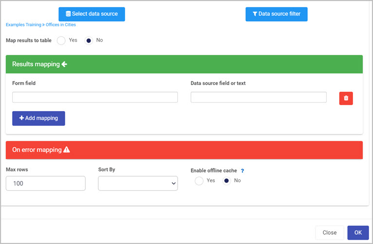 Find items - mapping