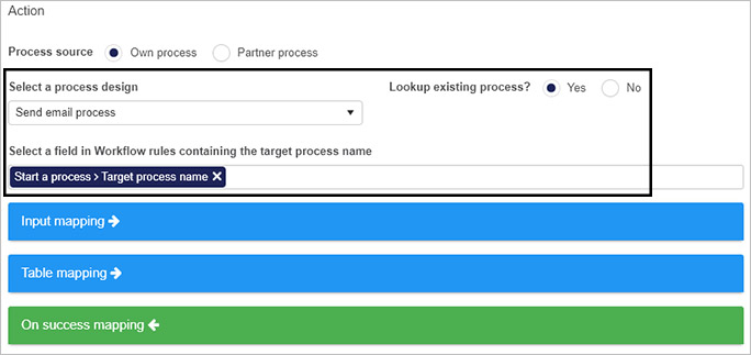 Edit rule dialog box options