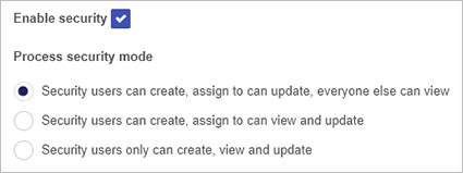 Process security rule dialog box 2