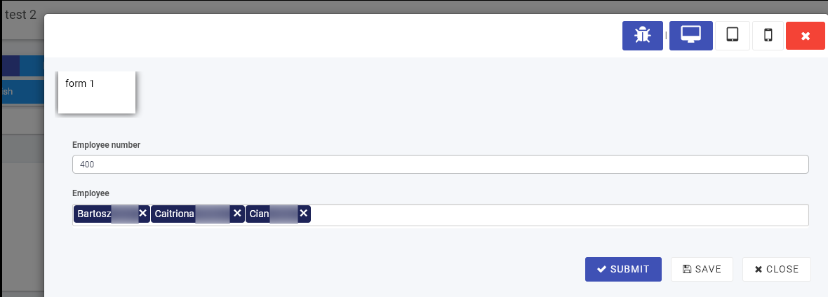 Example of a process acting as a datasource