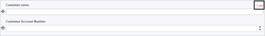 Rule on a form field