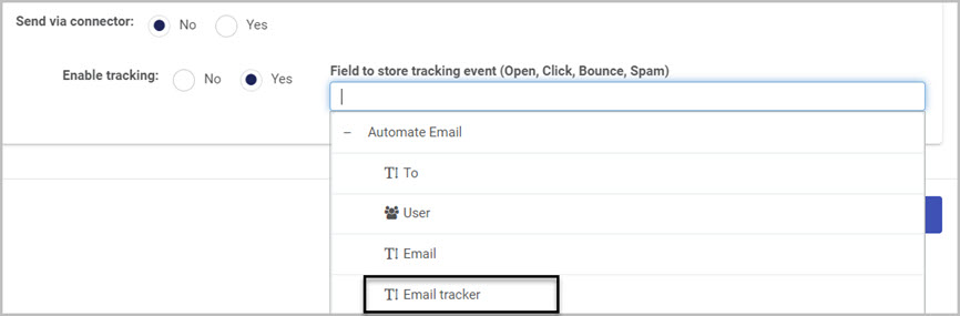 Enable tracking