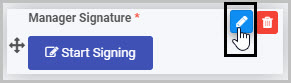 Edit Signature field