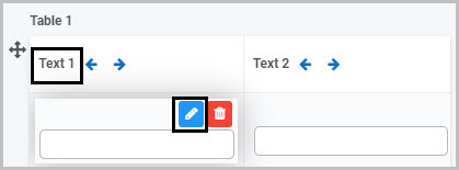 Table select field to edit