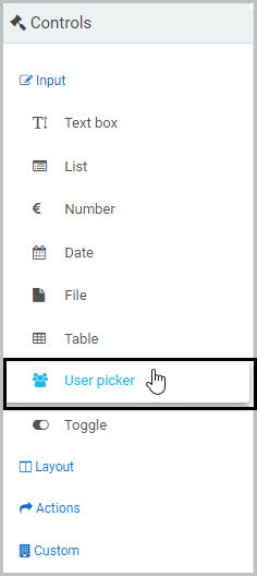 Insert User picker field